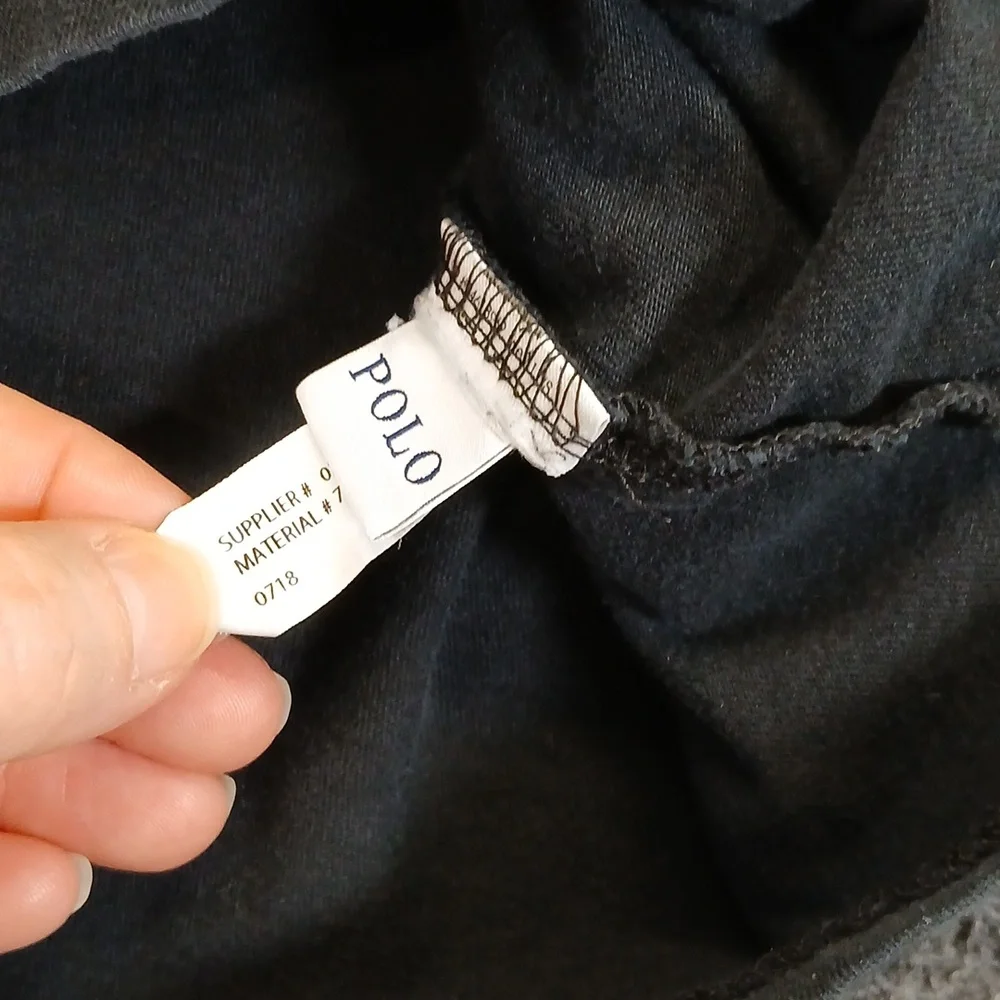 Ralph Lauren Black Long Sleeve Tee with Red Pony Mens SZ XXL - Picture 3 of 7